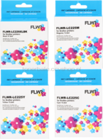 FLWR Brother LC-229/LC-225 multipack zwart en kleur
