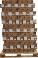 FLWR Zebra labels 910-Pack 102 mm x 150 mm  wit