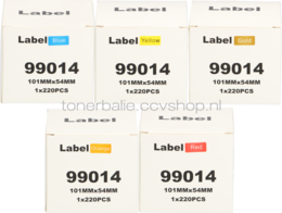 Huismerk Dymo 99014 Adreslabel groot 54 mm x 101 mm  kleur