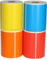 Huismerk Zebra 4 kleuren verzendetiketten 102 mm x 150 mm  kleur