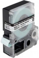 Epson LC-5TBW9 zwart op transparant breedte 18 mm