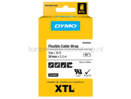 Dymo 1868808 zwart op wit breedte 24 mm