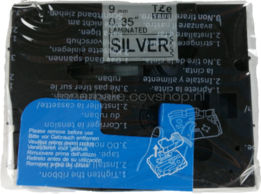 Huismerk Brother TZe-921 zwart op mat zilver breedte 9 mm