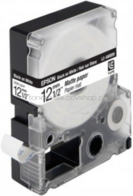Epson LC-4WBB9 zwart op wit breedte 12 mm