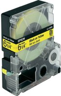 Epson LC-2YBP9 zwart op geel breedte 6 mm