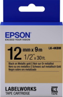 Epson LK-4KBM zwart op goud breedte 12 mm