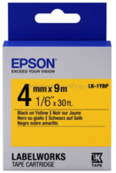 Epson LK-1YBP zwart op geel breedte 4 mm