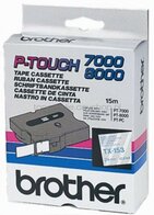 Brother TX-153 blauw op transparant breedte 24 mm