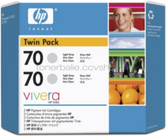HP 70 Dubblepack licht grijs
