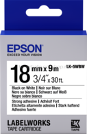 Epson LK-5WBW zwart op wit breedte 18 mm