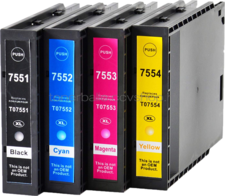 Huismerk Epson T7555 Multipack zwart en kleur