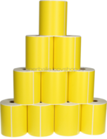 FLWR Zebra 10-pack verzendetiketten 102 mm x 150 mm  geel