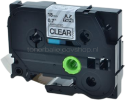 Huismerk Brother TZe-545 wit op blauw breedte 18 mm