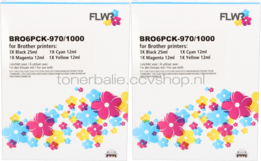 FLWR Brother LC970/1000 12-pack - Optie 14