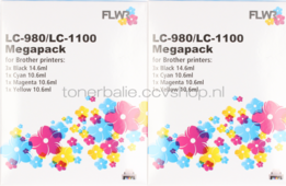 FLWR Brother LC980/1100 12-pack - Optie 16