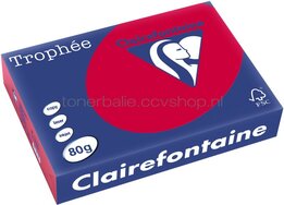 Clairefontaine A4 papier gekleurd Kersenrood