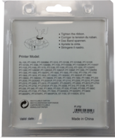 Huismerk Brother TZE-731 zwart op groen breedte 12 mm