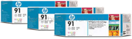 HP 91 3-pack licht grijs