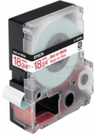 Epson LC-5WRN9 rood op wit breedte 18 mm