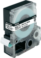 Epson LC-5WBN9 zwart op wit breedte 18 mm