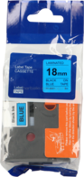 Huismerk Brother TZ-541 zwart op blauw breedte 18 mm