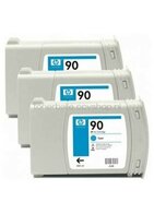 HP 90 3-Pack cyaan