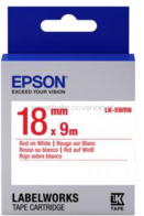 Epson LK-5WRN rood op wit breedte 18 mm