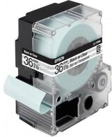 Epson LC-7TBN9 zwart op transparant breedte 36 mm