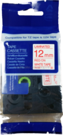 Huismerk Brother TZE-232 rood op wit breedte 12 mm