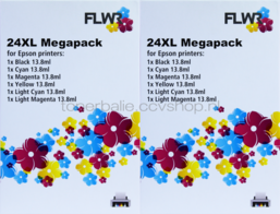 FLWR Epson T2421/2/3/4/5/6 12-Pack - Optie 56