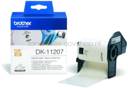 Brother DK-11207 58 mm x 58 mm  wit