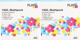 FLWR Epson (2X) 18XL Multipack zwart en kleur