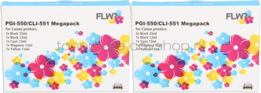 FLWR Canon PGI-550 / CLI-551 12-pack - Optie 34