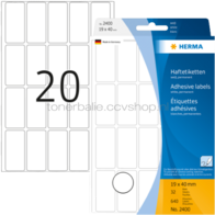 Herma 2400 Permanente papieretiket 19 x 40mm wit