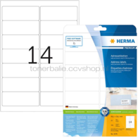 Herma 5076 Premium Permanente papieretiket 99,1 x 38,1mm (350 stuks) wit