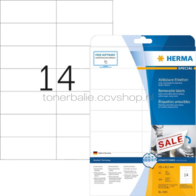 Herma 5081 Verwijderbare papieretiket 105 x 42,3mm wit
