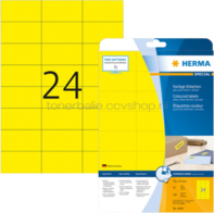 Herma 4466 Verwijderbare Papieretiket 70 x 37mm geel