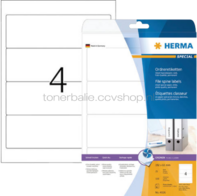 Herma 5095 Permanente Papieretiket 192 x 61mm wit