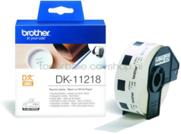 Brother DK-11218 24 mm x 24 mm  wit