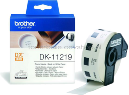 Brother DK-11219 12 mm x 12 mm  wit