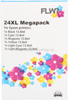 FLWR Epson 24XL Multipack zwart en kleur