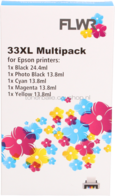 FLWR Epson 33XL Multipack zwart en kleur