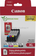 Canon CLI-571XL Photo Value Pack zwart en kleur