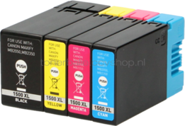 FLWR Canon PGI-1500XL 4-pack zwart en kleur