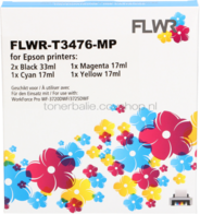 FLWR Epson 34XL Multipack zwart en kleur