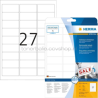 Herma 4347 Verwijderbare papieretiket 63,5 x 29,6mm wit
