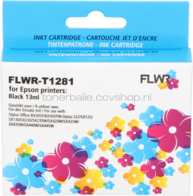 FLWR Epson T1281 zwart