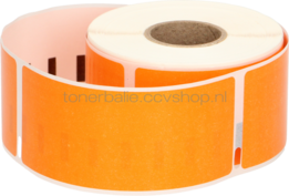 FLWR Dymo 99012 adreslabel 36 mm x 89 mm  oranje