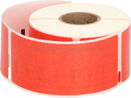 FLWR Dymo 99012 adreslabel 36 mm x 89 mm  rood