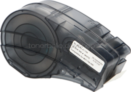 Huismerk Brady M21-750-499 gelamineerde vinyl tape zwart op wit breedte 19.1 mm